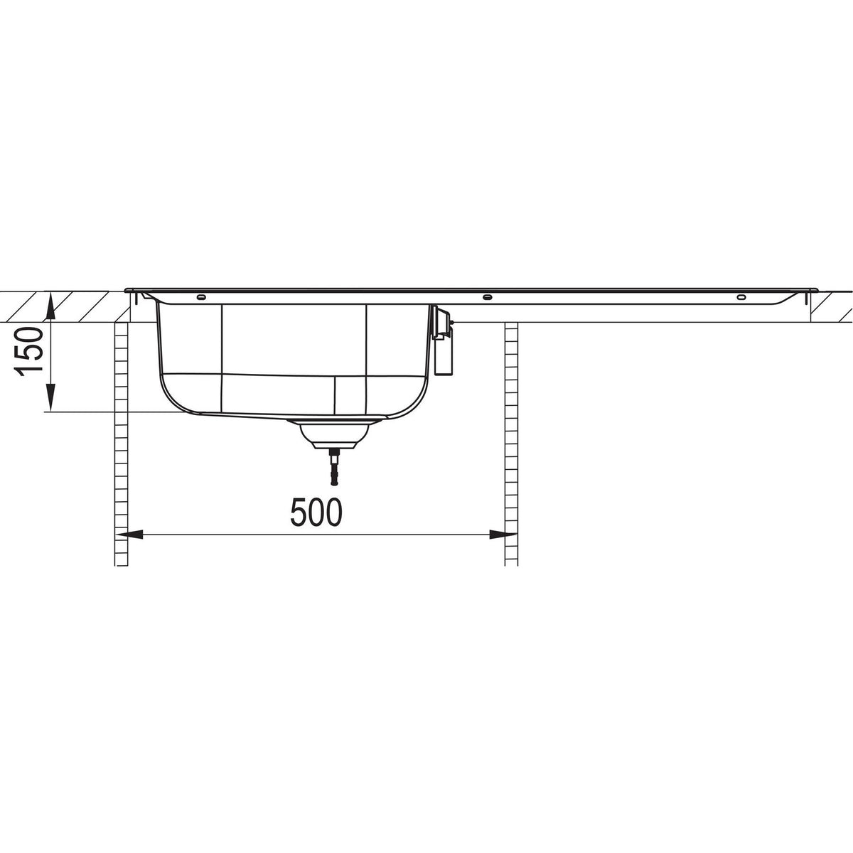 TEKA- Einbauspuele Princess 50- Edelstahl 87513 87513