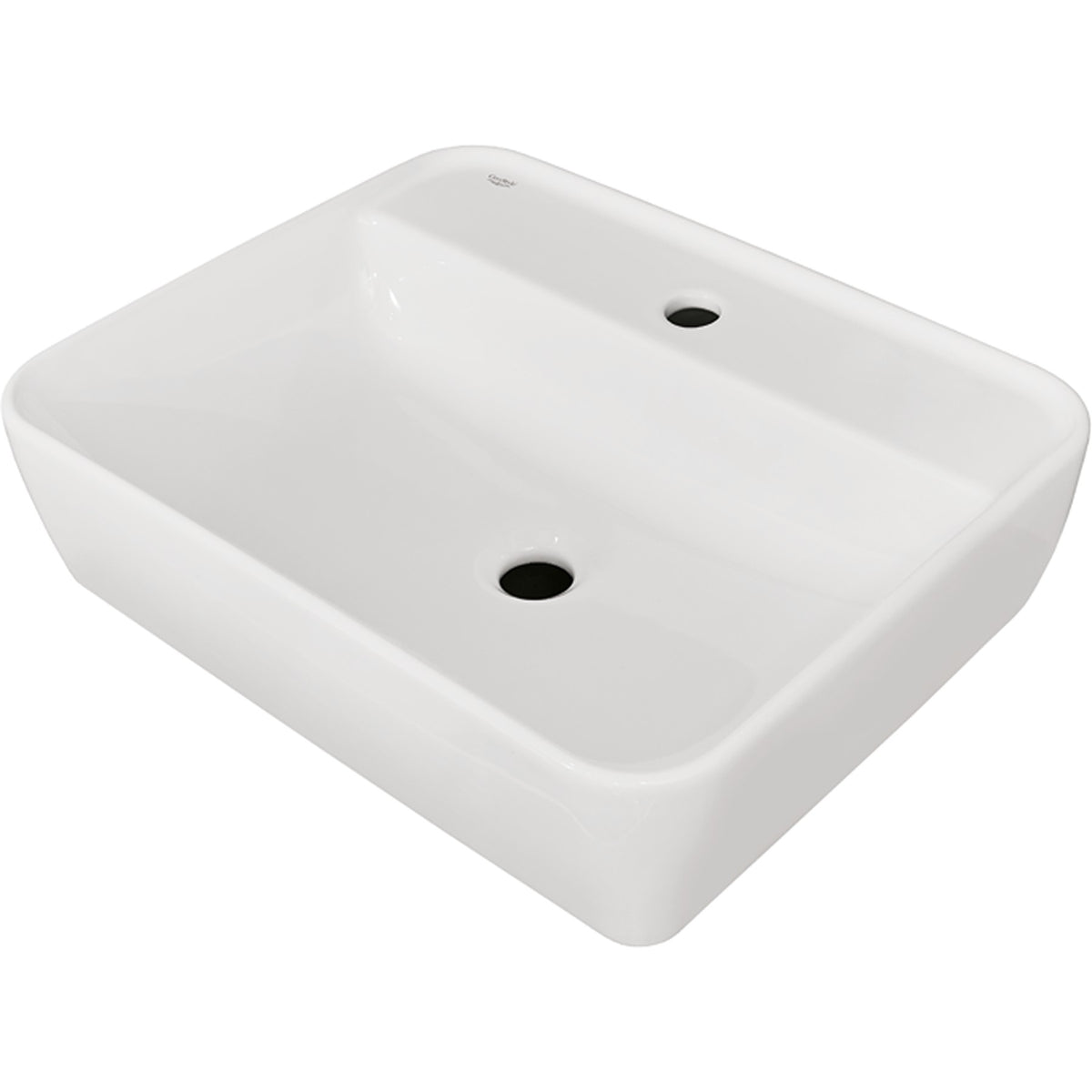 TURKUAZ- Aufbauwaschtisch ONE- Keramik- ohne Ueberlauf Weiss Hochglanz 87733 87733