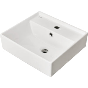 TURKUAZ- Moebelwaschtisch CUBO 43- Keramik Weiss Hochglanz 87730 87730