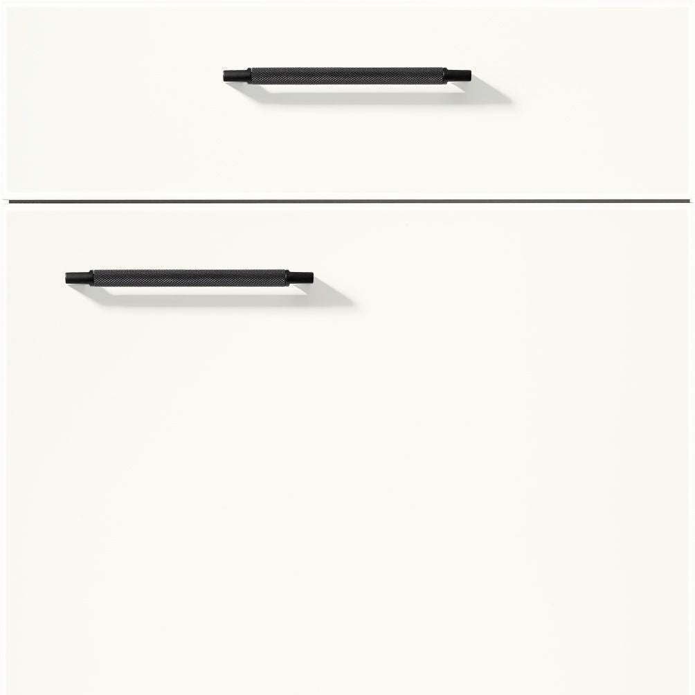 nobilia Küchen Frontüren Muster, Frontmuster - 789 Artis Glasoptik Alpinweiß matt 938 Möbelfront