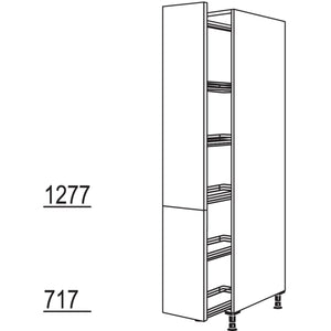 nobilia Apothekerschrank 30 cm HDA30, 37429, Alpinweiß mit Soft-Close - top-shelf.de