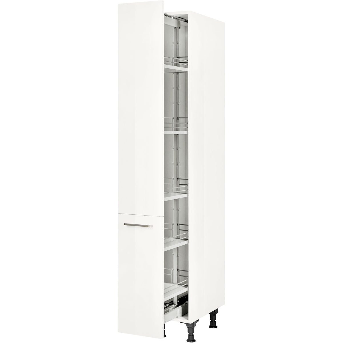 nobilia Apothekerschrank HDA30 1 30 cm Alpin Weiss Hoch Glanz 503 Flash 648