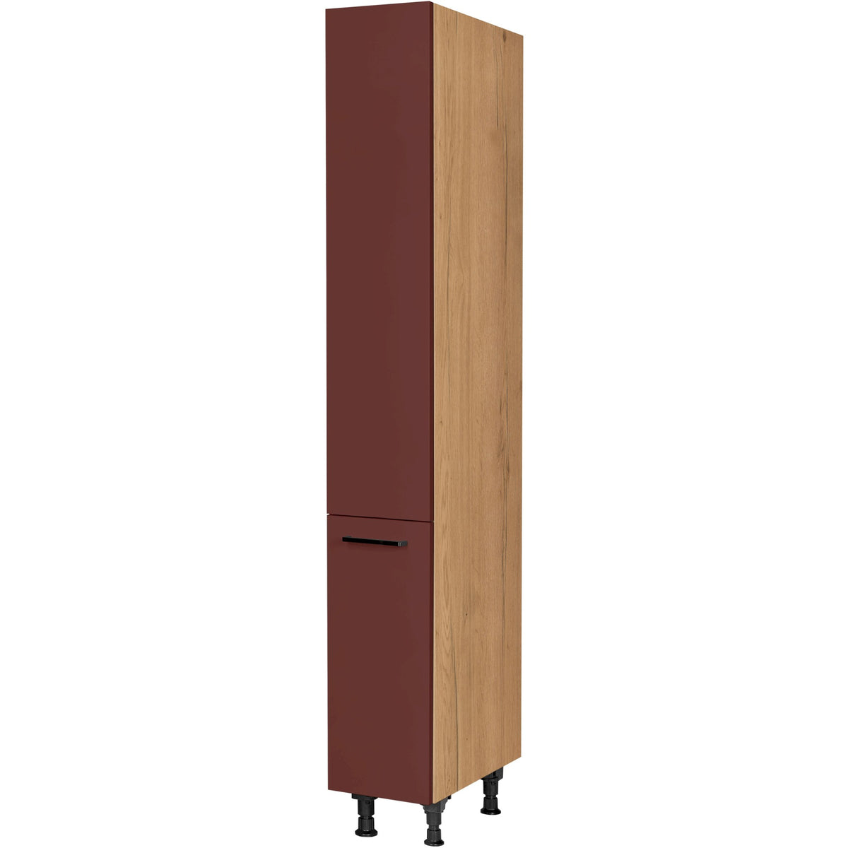 nobilia Apothekerschrank HDA30 1 30 cm Dunkel Rot Rostrot Ultra Matt 963 Easytouch 945