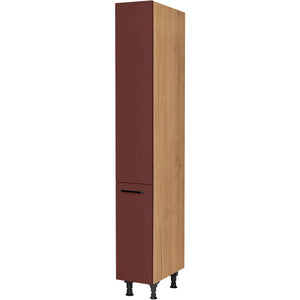 nobilia Apothekerschrank HDA30 1 30 cm Dunkel Rot Rostrot Ultra Matt 963 Easytouch 945