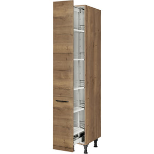 nobilia Apothekerschrank HDA30 1 30 cm Eiche Havanna Dunkel 402 Structura 382