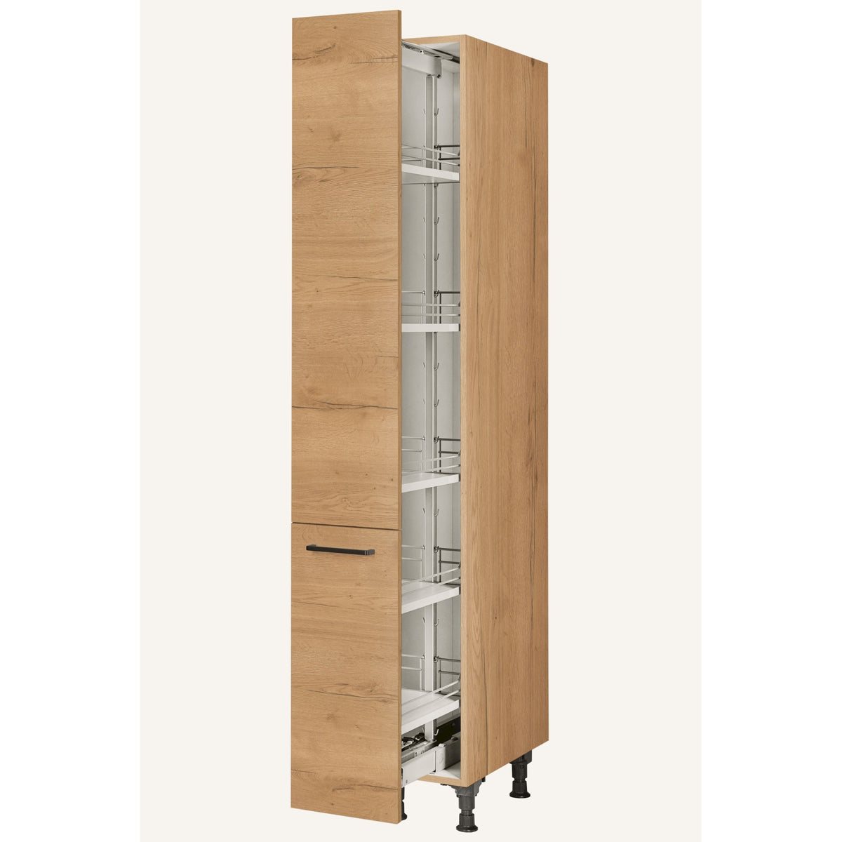 nobilia Apothekerschrank HDA30 1 30 cm Eiche Sierra Hell 405 Structura 382