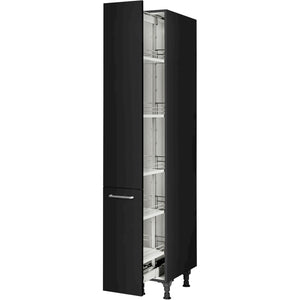 nobilia Apothekerschrank HDA30 1 30 cm Schwarz super matt 340 Touch 317