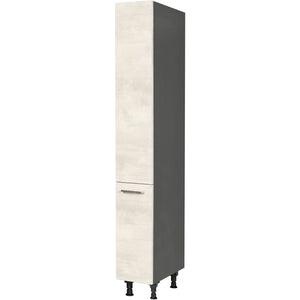 nobilia Apothekerschrank HDA30 1 30 cm Weiss Beton Grau Beige 891 Riva 371