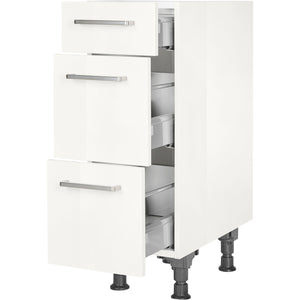 nobilia Auszugschrank UA30 30 cm Alpin Weiss Hoch Glanz 503 Flash 648