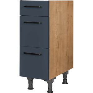 nobilia Auszugschrank UA30 30 cm Dunkel Blau Fjordblau Ultra Matt 966 Easytouch 945