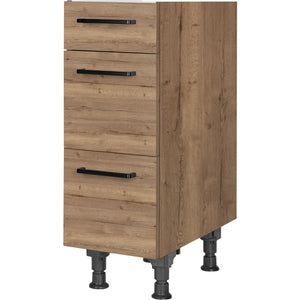 nobilia Auszugschrank UA30 30 cm Eiche Havanna Dunkel 402 Structura 382