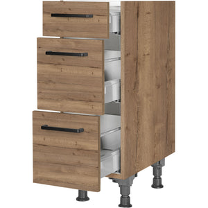 nobilia Auszugschrank UA30 30 cm Eiche Havanna Dunkel 402 Structura 382