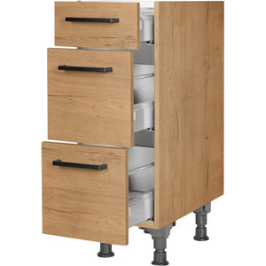 nobilia Auszugschrank UA30 30 cm Eiche Sierra Hell 405 Structura 382