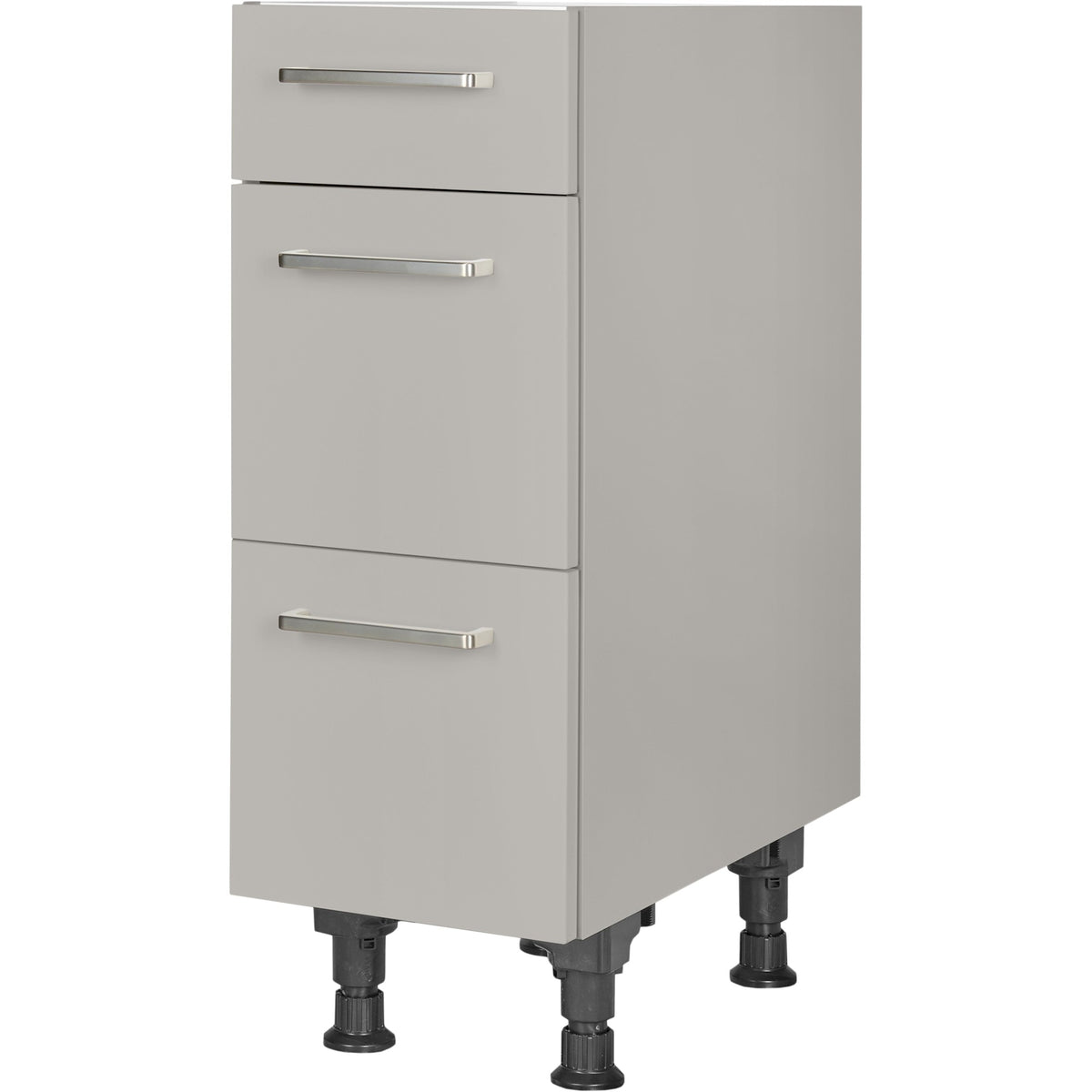 nobilia Auszugschrank UA30 30 cm Hellgrau Stein grau super matt 341 Touch 317
