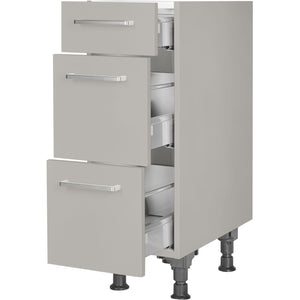 nobilia Auszugschrank UA30 30 cm Hellgrau Stein grau super matt 341 Touch 317