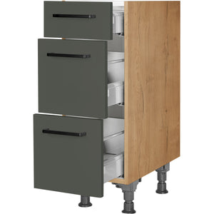 nobilia Auszugschrank UA30 30 cm Mineral Grün Ultra Matt 964 Easytouch 945