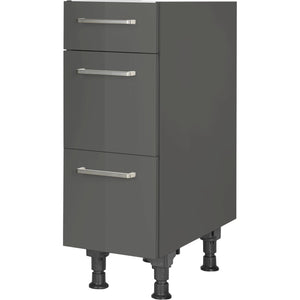 nobilia Auszugschrank UA30 30 cm Schiefergrau Dunkel Anthrazit Hoch glanz 453 Flash 648