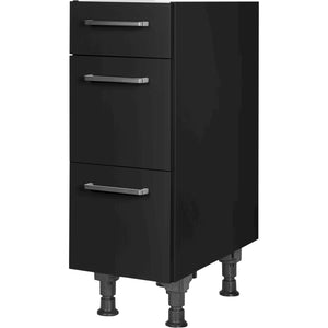 nobilia Auszugschrank UA30 30 cm Schwarz super matt 340 Touch 317