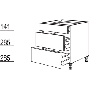 nobilia Küchen Unterschrank UA40 40cm Breit mit 1-Schublade und 2 Auszügen nachbestellen bei TOP-SHELF.de