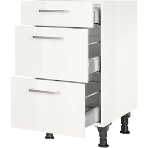 nobilia Auszugschrank UA45 45 cm Alpin Weiss Hoch Glanz 503 Flash 648