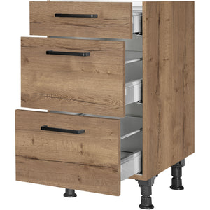 nobilia Auszugschrank UA45 45 cm Eiche Havanna Dunkel 402 Structura 382