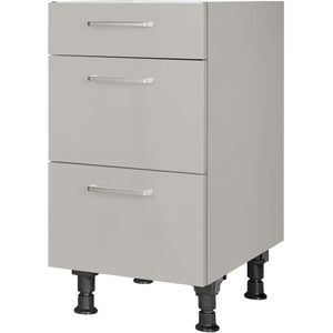 nobilia Auszugschrank UA45 45 cm Hellgrau Stein grau super matt 341 Touch 317