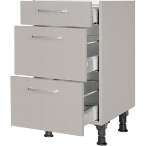 nobilia Auszugschrank UA45 45 cm Hellgrau Stein grau super matt 341 Touch 317