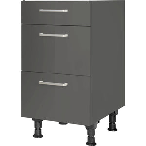 nobilia Auszugschrank UA45 45 cm Schiefergrau Dunkel Anthrazit Hoch glanz 453 Flash 648