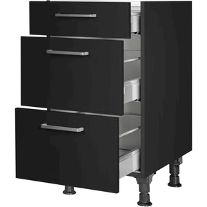 nobilia Auszugschrank UA45 45 cm Schwarz super matt 340 Touch 317