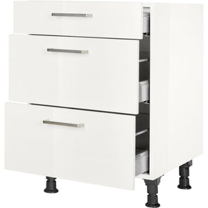 nobilia Auszugschrank UA60 60 cm Alpin Weiss Hoch Glanz 503 Flash 648