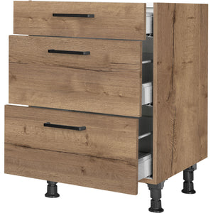 nobilia Auszugschrank UA60 60 cm Eiche Havanna Dunkel 402 Structura 382