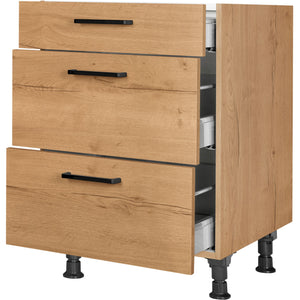 nobilia Auszugschrank UA60 60 cm Eiche Sierra Hell 405 Structura 382