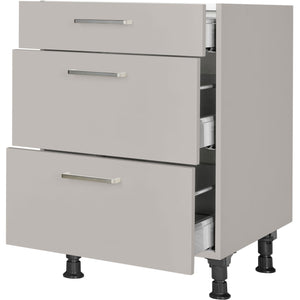 nobilia Auszugschrank UA60 60 cm Hellgrau Stein grau super matt 341 Touch 317