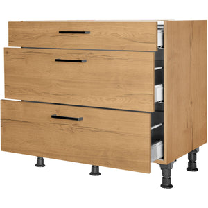 nobilia Auszugschrank UA90 90 cm Eiche Sierra Hell 405 Structura 382