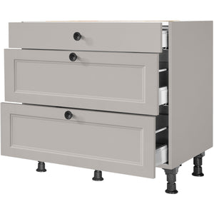 nobilia Auszugschrank UA90 90 cm Stein Grau Matt 772 Cascada 684