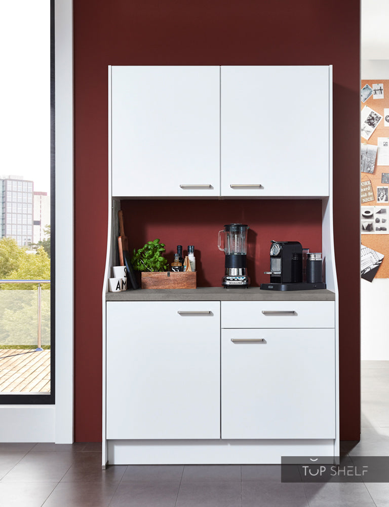 nobilia Büroküche/ Singleküche Modul 2 in 192 Beton schiefergrau