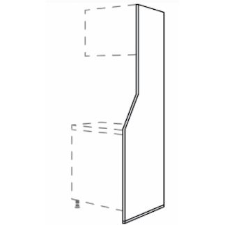 nobilia Design Wange HWAK16-1 in Alpinweiß Zeichnung