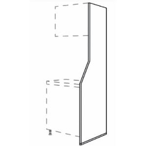 nobilia Design Wange HWAK16-1 in Alpinweiß Zeichnung