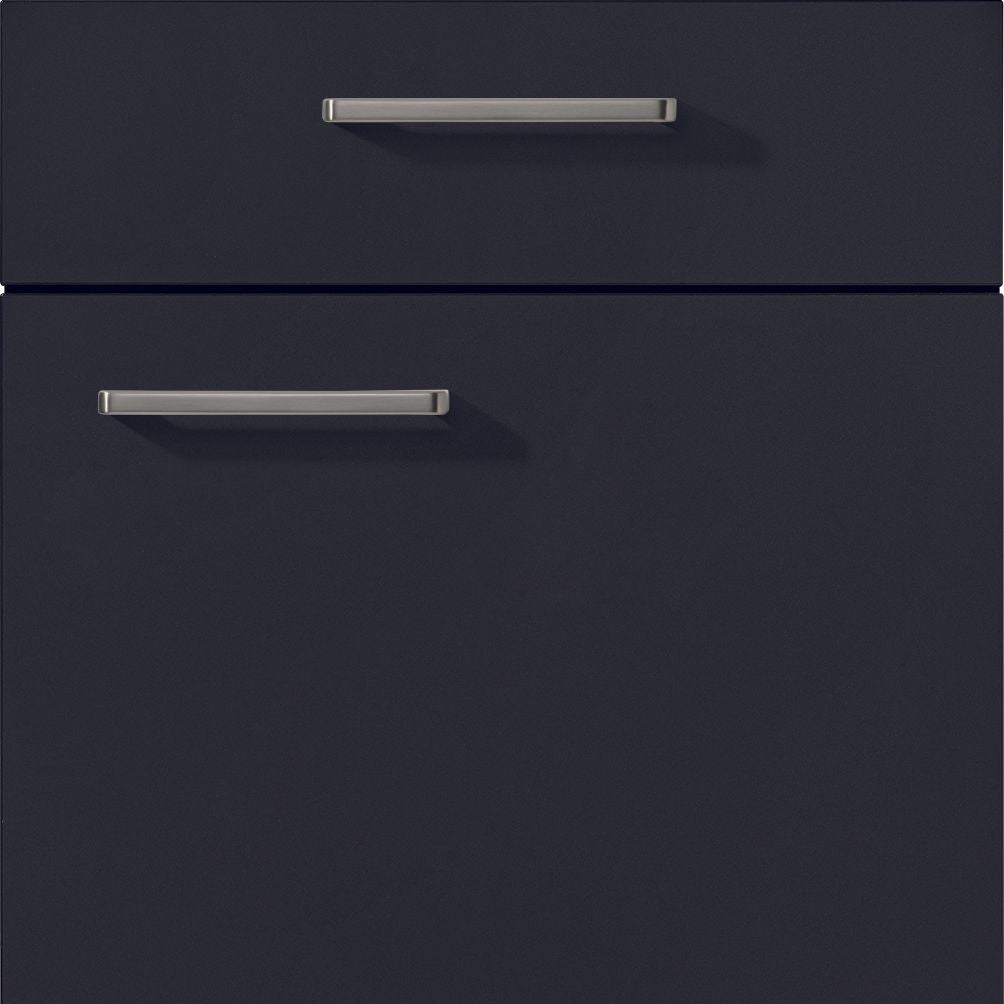 nobilia Küchen Frontüren Muster, Frontmuster - 945 Easytouch Lacklaminat Grafitschwarz ultramatt 961 Möbelfront