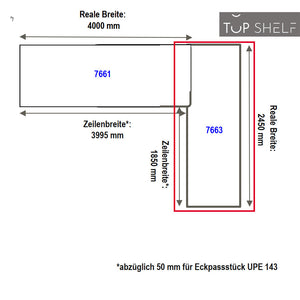 nobilia Eck-Arbeitsplatte APDEE245-60E 245cm nobilia elements L-Arbeitsplatte Konfigurieren L-Küche