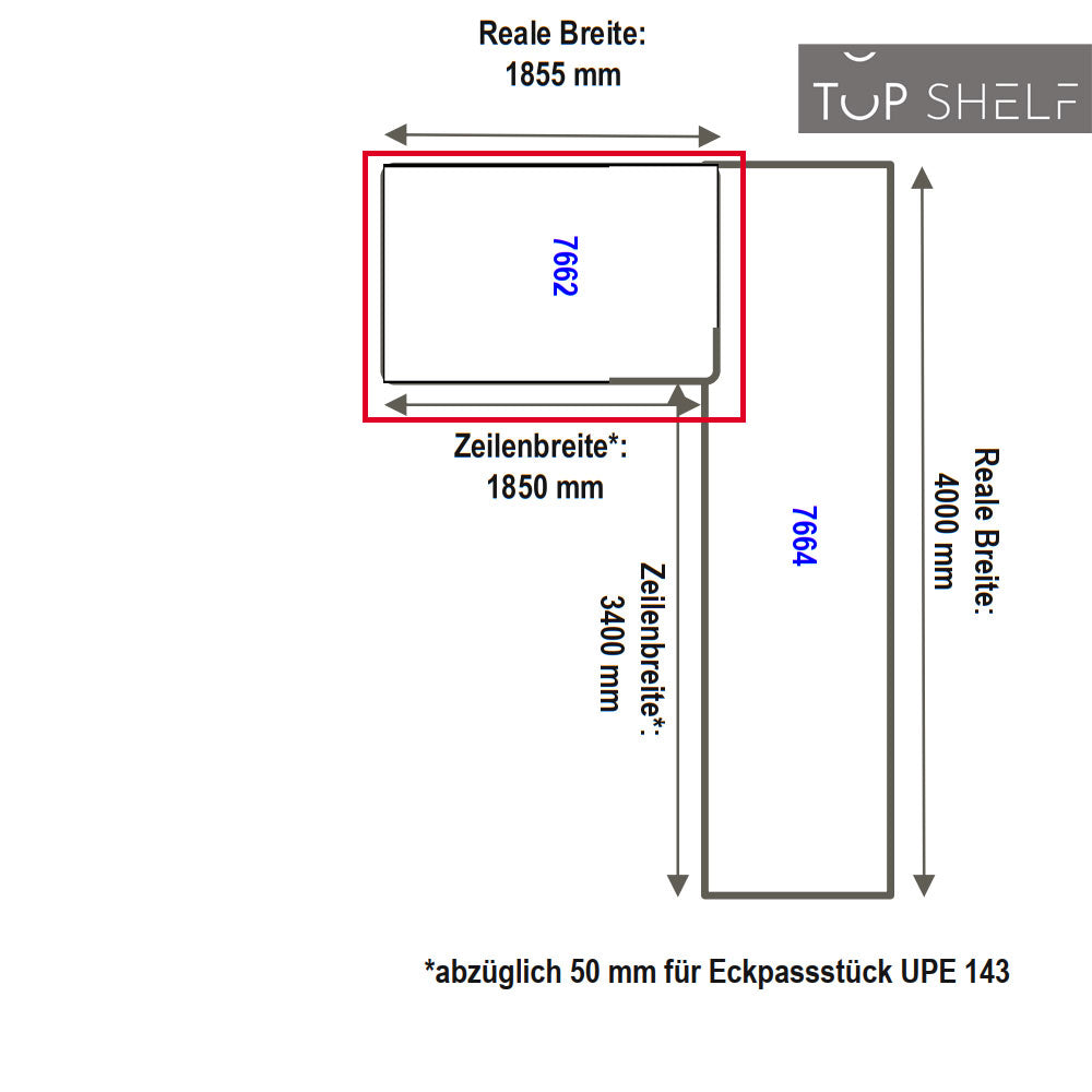 nobilia Eck-Arbeitsplatte APDEW186-60E 185cm nobilia elements L-Arbeitsplatte Konfigurieren L-Arbeitsplatte