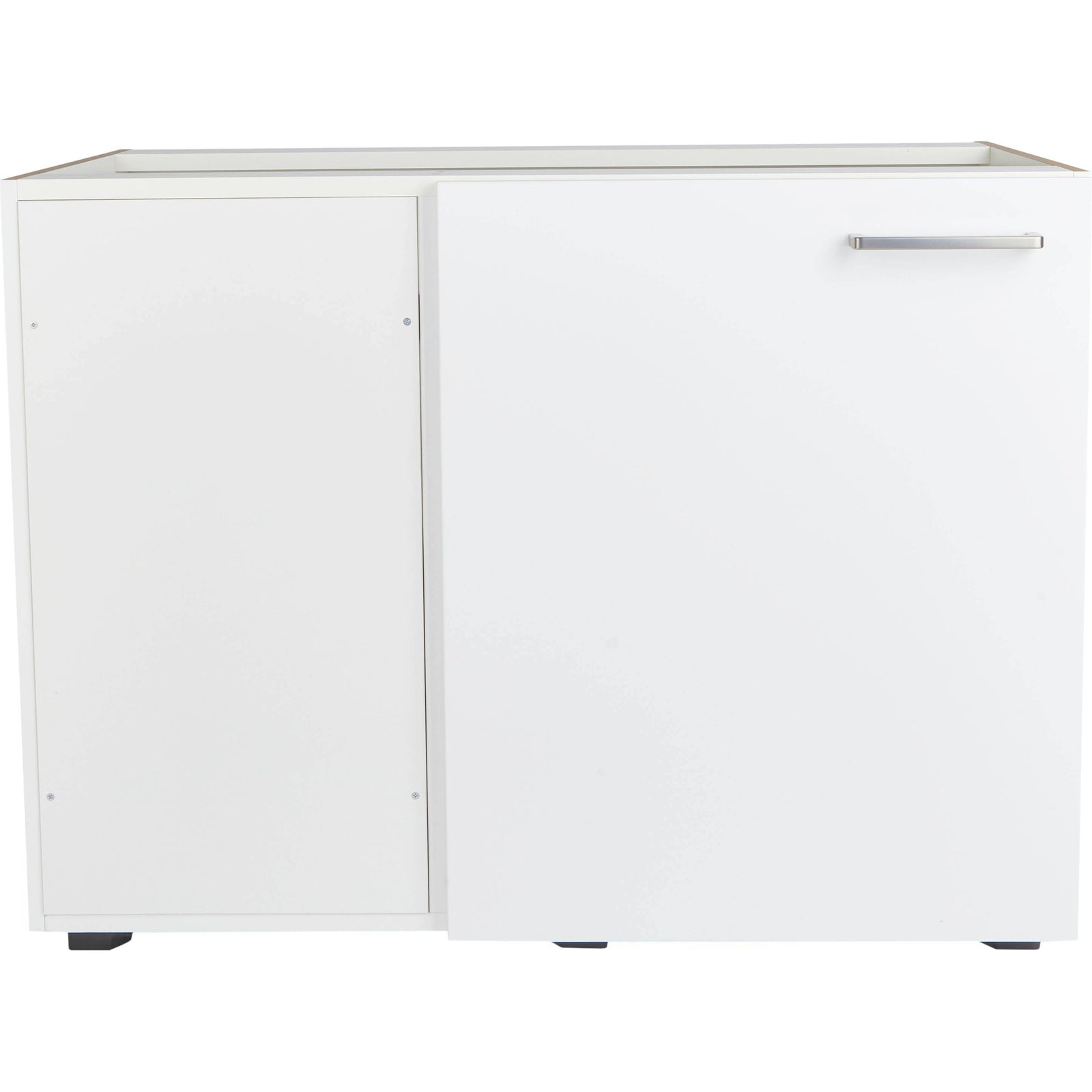 nobilia Halbeckschrank UEDF100 Küchen-Eckunterschrank weiß UED100-60 32099 Linksanschlag