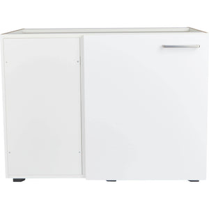 nobilia Eckschrank 1 Tür UEDF100 Küchen-Eckunterschrank weiß 100cm Linksanschalg