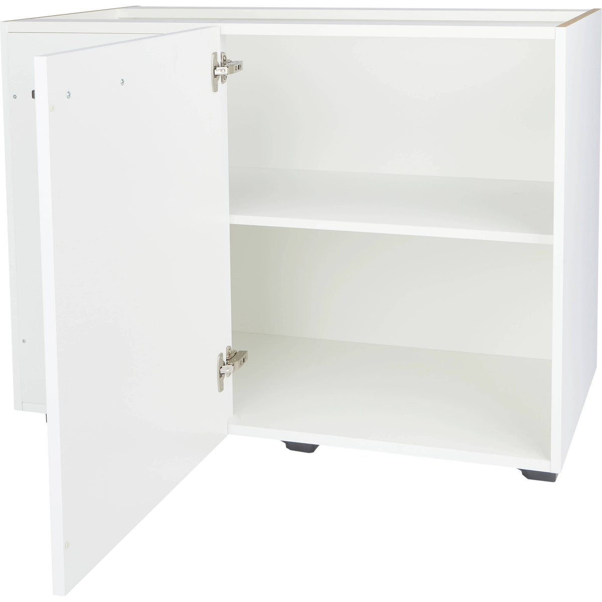 nobilia Eckschrank 1 Tür UEDF100 Küchen-Eckunterschrank weiß UED100-60 32099-Linksanschlag