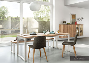 nobilia Esszimmer Speisezimmer Komplett Set 225 cm STRUCTURA 405 Eiche Sierra Nachbildung