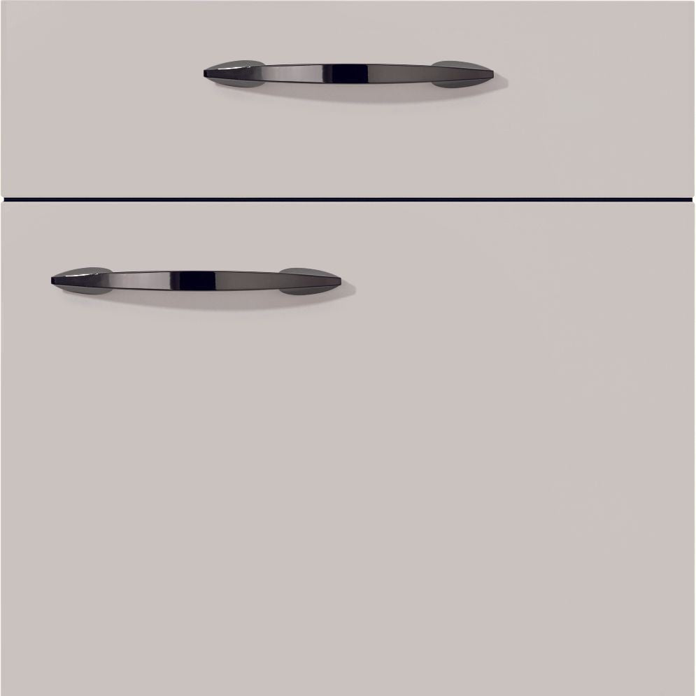 nobilia Küchen Frontüren Muster, Frontmuster - 648 Flash Lacklaminat Seidengrau Hochglanz 455 Möbelfront