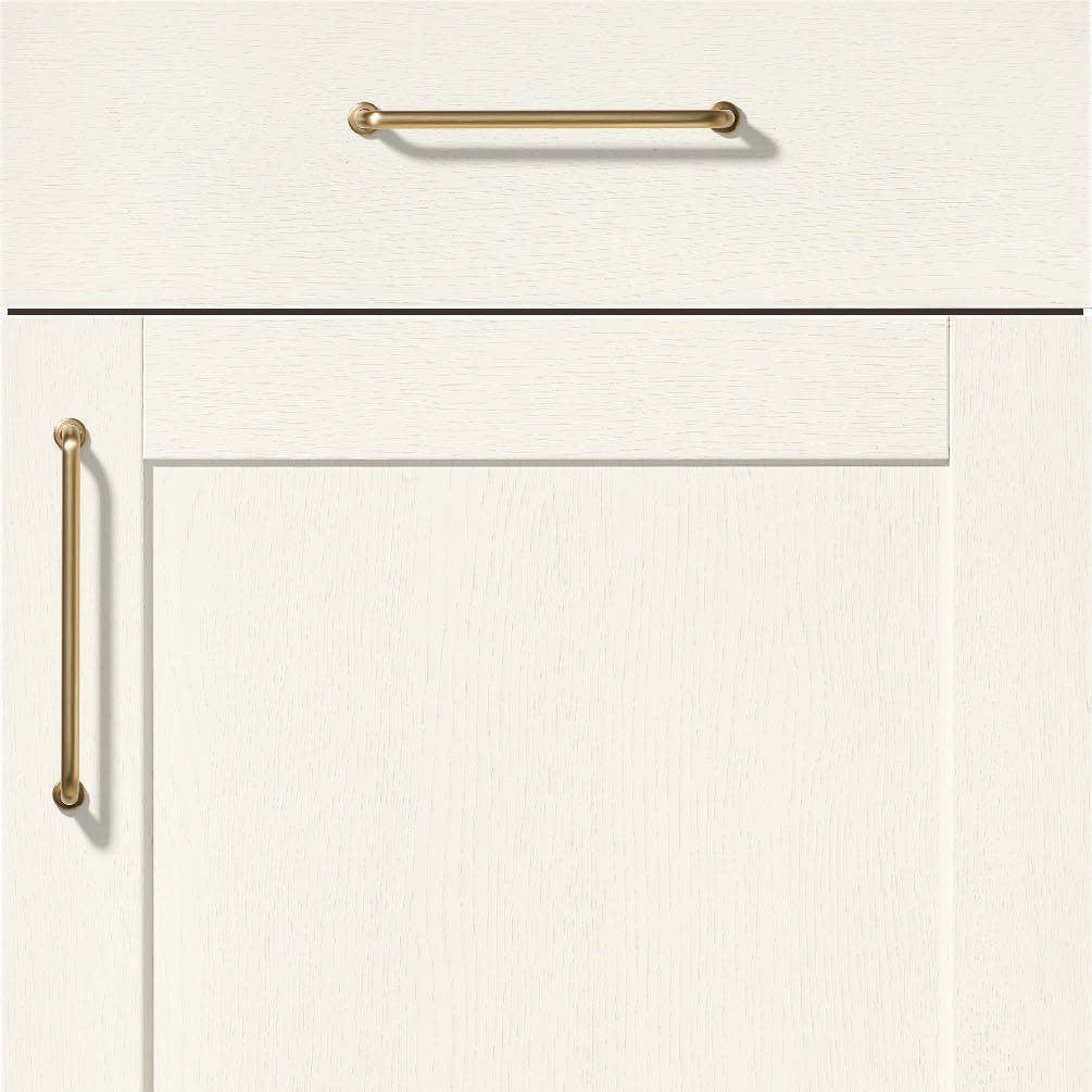 nobilia Küchen Frontüren Muster, Frontmuster - 419 Frame Lacklaminat Holzstruktur Weiß 613 Möbelfront