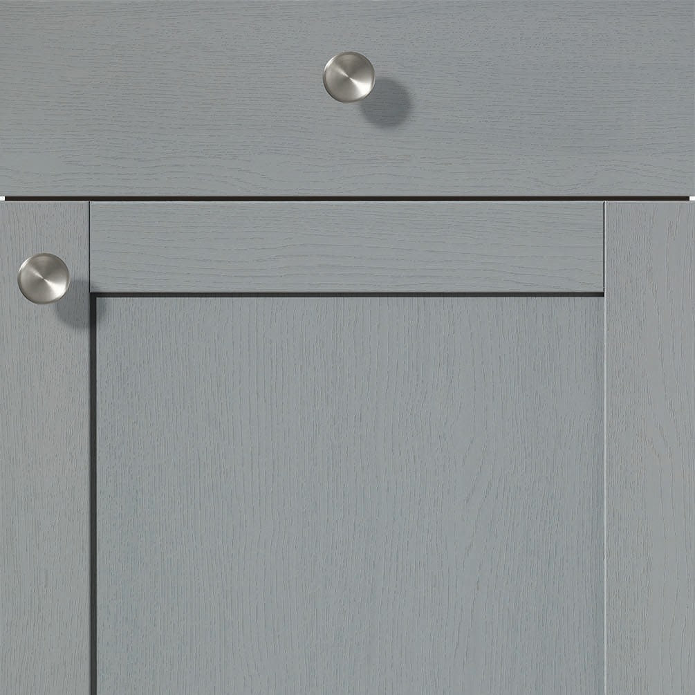 nobilia Küchen Frontüren Muster, Frontmuster - 419 Frame Lacklaminat Holzstruktur Steinblau 614 Möbelfront