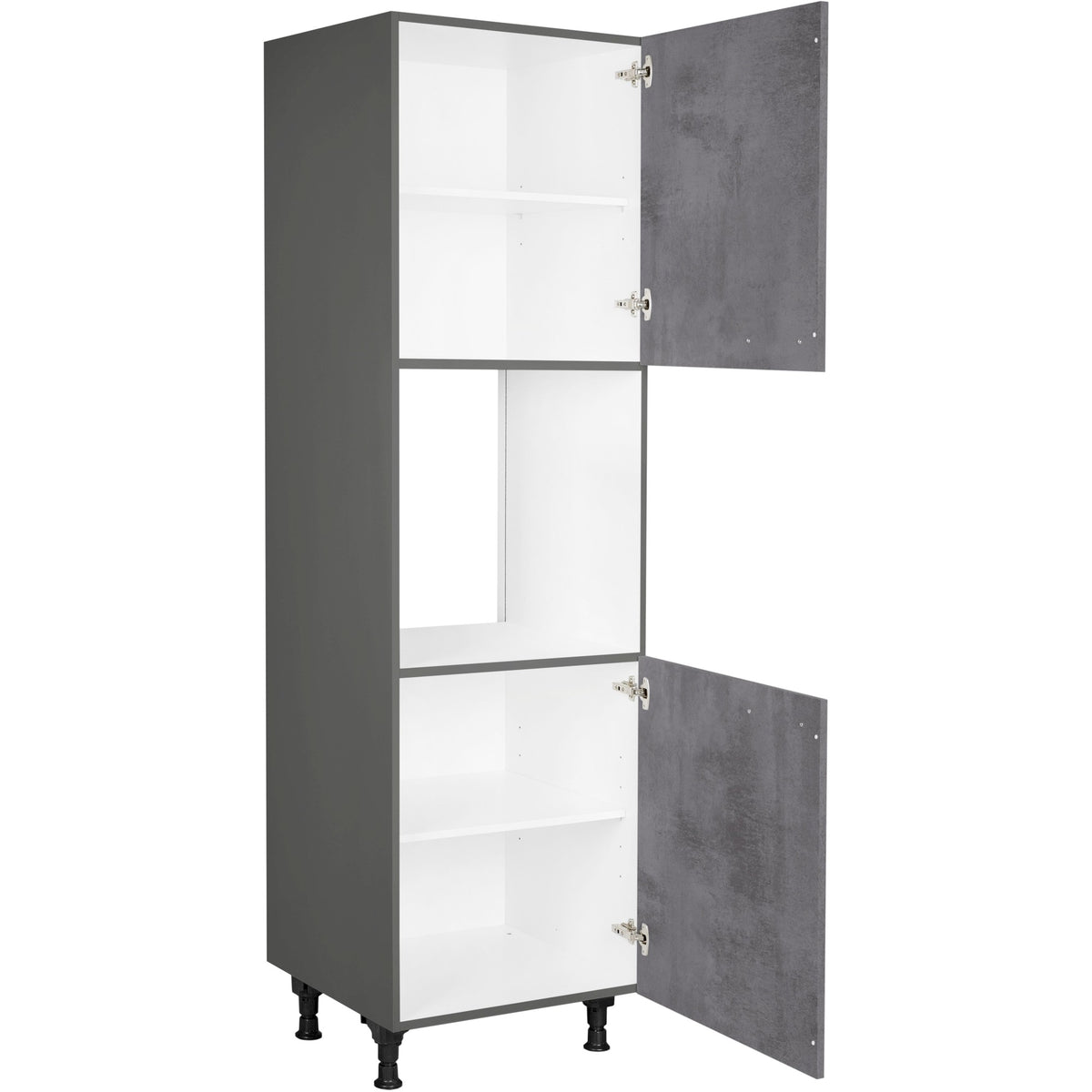 nobilia Geräte Umbau Backofen GO 1 60 cm Beton Schiefergrau Dunkel Anthrazit 889 Riva 371