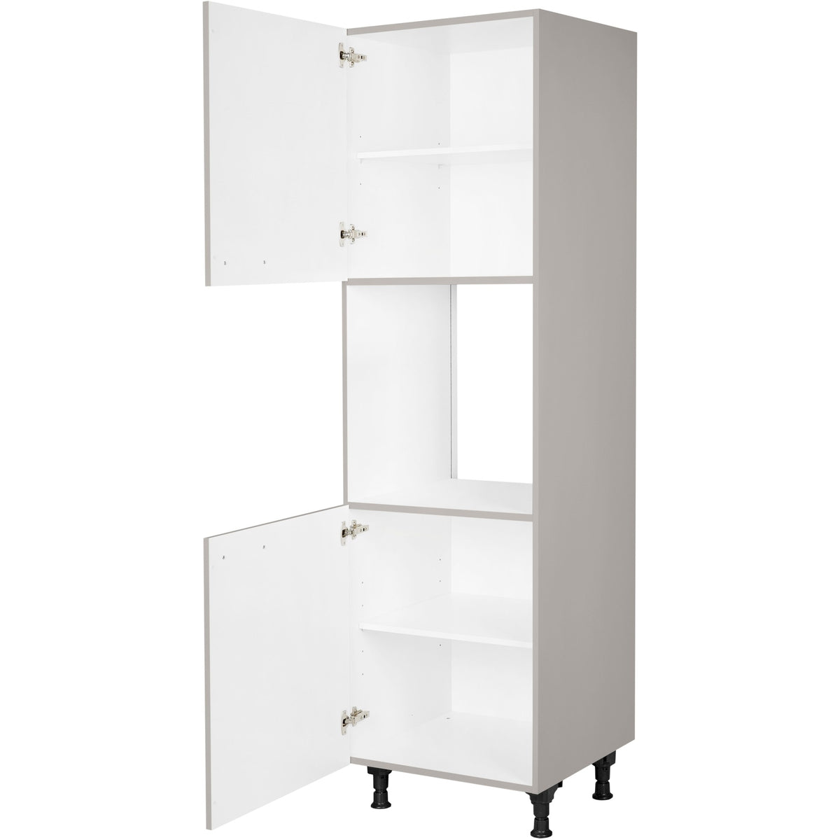 nobilia Geräte Umbau Backofen GO 1 60 cm Hellgrau Stein grau super matt 341 Touch 317
